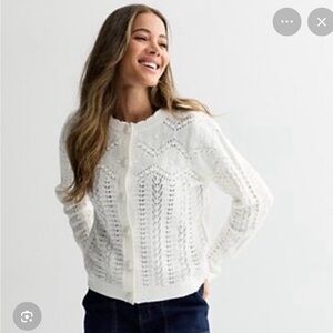 Women's White Knit Sweater